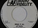garage 45 RPM THE SHAKERS Break It All Ticket To Ride AUDIO FIDELITY EX HEAR los