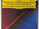 1987 Brahms Symphonie No.2-Herbert von Karajan-Deutsche Grammophon-Sealed - LP