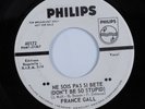 Chanson Popcorn 45 FRANCE GALL Ne Sois Pas Si Bete PHILIPS VG+ promo HEAR