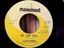 Lloyd Price - NORTHERN SOUL PROMO - Oh, Lady Luck + Woman - Monument 877