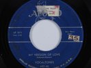 R&B Doo Wop 45 VOCALTONES My Version Of Love APOLLO HEAR