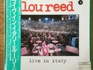 LOU REED / LIVE IN ITALY JAPAN ISSUE LP PROMO WHITE LABEL W/OBI,INSERT