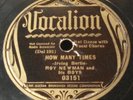 Roy Newman & His Boys-Sadie Green/How Many Times-Vocalion 03151 V+ E-