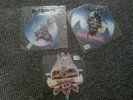 3 Iron Maiden picture discs Can i play with madness, Clairvoyant, Evil that men