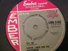 CARTER LEWIS AND THE SOUTHERNERS - TELL ME / MY BROKEN HEART. UK EMBER.