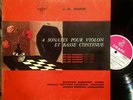BACH VIOLIN SONATAS REINHOLD BARCHET VEYRON LACROIX ED1 ERATO STE 50089 NM
