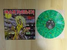 IRON MAIDEN - KILLERS - GLOBUS CZECH PRESS - GREEN MULTICOLOR VINYL LP - RARE