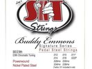 SIT Buddy Emmons Signature Pedal Steel Guitar Strings - Model E9th Tuning