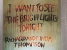 Richard And Linda Thompson ?– I Want To See The Bright Lights Tonight Folk Vinyl
