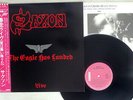 SAXON LIVE/THE EAGLE HAS LANDED CARRERE P-11227 Japan OBI VINYL LP