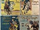 Set Vintage 45s The Adventures of The Lone Ranger Western Picture Sleeves Decca