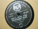 78 10'' ELVIS PRESLEY THAT'S WHEN YOUR HEARTACHES BEGIN New Zealand Pressing 902
