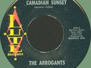 ARROGANTS Canadian Sunset / Mirror, Mirror 45rpm Lute 1962 West Coast doo-wop