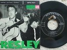 Elvis Presley - USA EPA 747 EP + RARE P/S Black Banner -Tutti Frutti Blue Suedes
