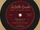 Guy Durosier/Issa El Saieh & Orch 'Macaya/Ministre..' La Belle Creole 205 10