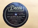 Andrews Sisters 78rpm Single 10-inch Decca #18312 Don't Sit Under The Apple Tree