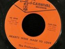 PRETENDERS 1971 Hearts Were Made to Love CARNIVAL Rare Soul 45RPM VG+/VG