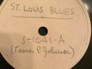 James P. Johnson ST LOUIS BLUES/I NEVER KNEW test pressing NY-69 /J-1041 E+78rpm