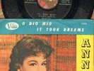 Annette - O Dio Mio/It Took Dreams Vinyl 45 rpm record PS EX/EX Free Ship