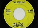 Rockabilly 45 - Benny Barnes with the Echoes - You Gotta Pay - Starday - mp3