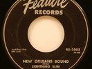 Lightning Slim New Orleans Bound / I Can't Live Happy 45 vg++ 1954 Blues Feature