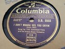 THE CHORDETTES I DON'T WANNA SEE YOU CRYIN & MR SANDMAN COLUMBIA DB3553