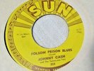 Johnny Cash-Folsom Prison Blues b/w So Doggone Lonesome-Sun#232-45rpm-Rockabilly