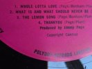 LED ZEPPELIN II -PLUM LABEL 1st PRESS 1969 - LEMON SONG & THANKYOU - A2 / B2