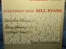BILL EVANS EVERYBODY DIGS RIVERSIDE STEREO 1129 SMALL LABEL LP CLEAN