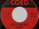 doo wop 45 RPM THE CRESTS Pretty Little Angel COED NM I Thank The Moon HEAR