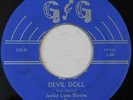 rockabilly girl singer 45 JACKIE LYNN BLEVINS Devil Doll G&G VG HEAR blue doll
