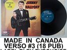 LE DISQUE D'OR DE JOHNNY HALLYDAY VINYLE ORIGINAL 33 T CANADIEN CANADA VAR DOS 3