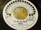 Top Mod Psych Beat Bespoke Dancer Tobias I'd Like to Know Promo 45 VG+ HEAR