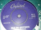GENE VINCENT - HELD FOR QUESTIONING - CAPITOL CL 15290 / 1963  UK 45 EX