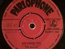 The BEATLES She Loves You / I'll Get You FINLAND Parlophone 45-DPY 653 Finnish