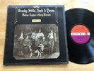 Crosby Stills Nash & Young - Deja Vu LP UK Red & Plum Label Textured Ultrasonic