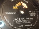 ELVIS PRESLEY 78 RPM, LOVE ME TENDER/ANYWAY YOU WANT ME, RCA VICTOR 20-6643 (VG+