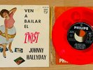 JOHNNY HALLYDAY EP BAILAR TWIST ESPAGNE RED VINYL