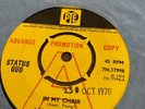Status Quo - In My Chair. 1970 Pye Records Advance Promo.