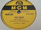 DON GIBSON SWEET DREAMS & THE ROAD OF ALONE MGM909