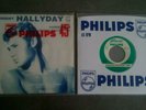 Rare Encart reproduction juke-box vinyle 45 tours Johnny Hallyday