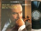 MOZART   FRANCESCATTI VIOLIN - BRUNO WALTER COLUMBIA MS 6063 STEREO 6 EYE LP EX