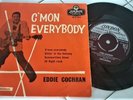 ROCKABILLY 45 EP EDDIE COCHRAN on UK LONDON MAY 1960 ''C'MON EVERYBODY''