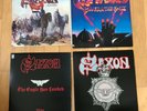 Saxon 4 LPs Strong Arm of the Law, Crusader, Eagle has Landed Power & Glory VG+