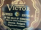 Victor 23736 Jimmie Rodgers HILLS OF TENNESSEE  78rpm Country E+ 1932