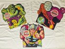 VINTAGE 1966 Marvel DC 45 RPM records & sleeves: THOR, HULK, METAMORPHO