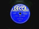 ALEX MOORE Decca 7552 Blues 78 Bull Con Blues b/w Hard Hearted Woman SUPERB