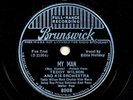 BILLIE HOLIDAY / TEDDY WILSON / 1937 Brunswick 8008 - My Man / Can’t Help Lovin'