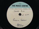 PETER AND GORDON rare UK 1966 2 DEMO ONLY TRACKS ACETATE / MOD / BEAT / HEAR