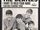 BEATLES  I WANT TO HOLD YOUR HAND / I SAW HER STANDING THERE 45 + Picture Sleeve